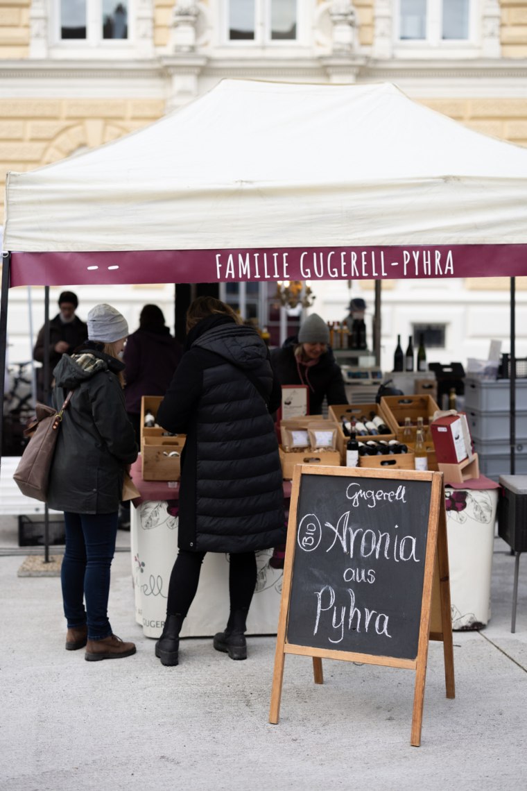 Stand Aronia Gugerell am Markt am Dom