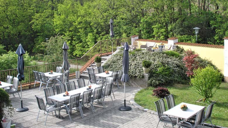 Gästeterrasse, © Pension Rudi