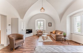 Wohnzimmer, © Ferienwohnung im Kloster