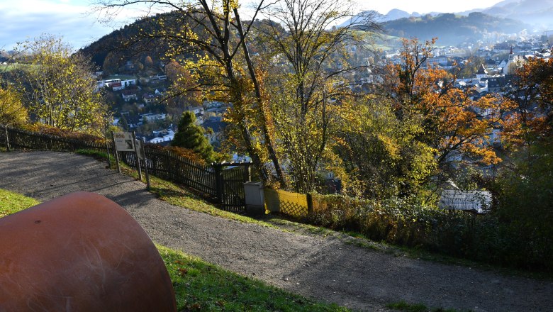 Sagenhafter Ausblick über die Stadt Waidhofen, © Eisenstraße Niederösterreich