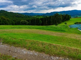 Kurz nach Sading - Blick zum Mandlgupf und Hinterberg, © Gottfried Grossinger