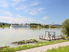 Blick Richtung Pöchlarn von Donaulände in Klein-Pöchlarn, © Stadtgemeinde Pöchlarn