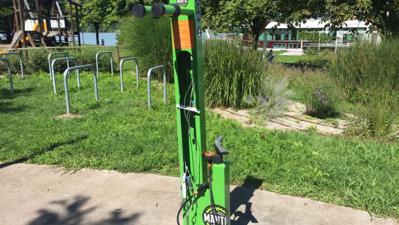 Rad Service Station Tulln, Seerosenbrücke, © Hölterer, Donau NÖ Tourismus