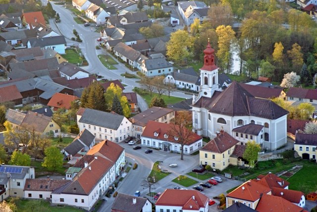 Flugaufnahme Hoheneich, Marktplaz, © Marktgemeinde Hohneich