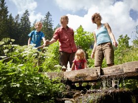 Familienwanderung am Themenweg Wildwasser, © Wiener Alpen/ Florian Lierzer