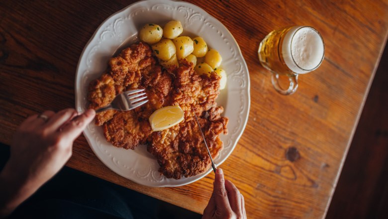 Klassiker: Schnitzel, © Niederösterreich Werbung/Daniela Führer