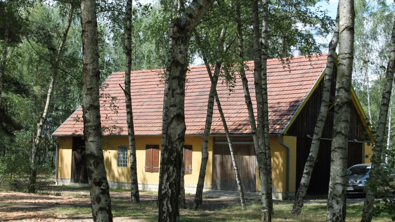 Die Hütte im Birkenwald im Freizeitpark Langau, © Hannes Messmann