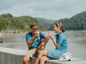 Eis essen in Grein, © WGD Donau Oberösterreich Tourismus GmbH