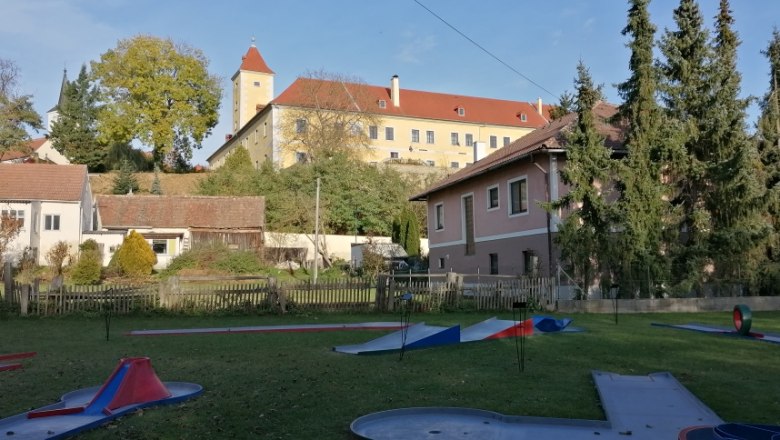 Blick Richtung Norden zum Schloss Walkenstein, © USV Kainreith/Walkenstein