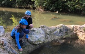 Radeln auf dem Triestingauradweg_Staustufe Triesting_Wasserwald, © Wienerwald Tourismus