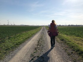 Wanderer am Jakobsweg, © Donau Niederösterreich - Römerland Carnuntum-Marchfeld