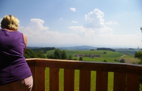 Herrliche Aussicht vom Aussichtsturm beim Fitnessparcours in St.Oswald, © Gemeinde St. Oswald, Leo Baumberger