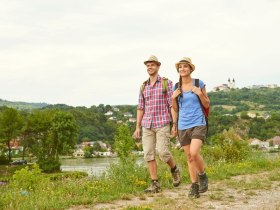 Wandern in Krummnussbaum mit Blick Richtung Maria Taferl, © Donau Niederösterreich / Klaus Engelmayer