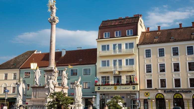 Das Hotel Zentral direkt am Hauptplatz, © Hotel Zentral