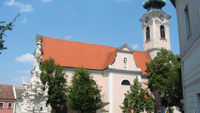 mariensaeule_kirche_01, © Stadtgemeinde Hainburg