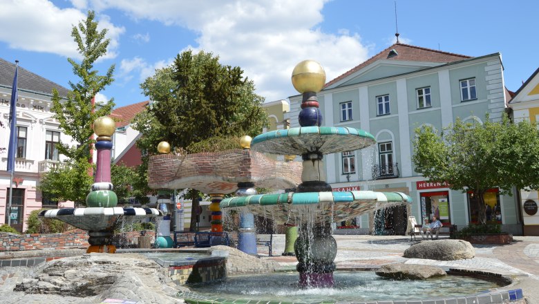 Hundertwasserbrunnen Zwettl, © Stadtgemeinde Zwettl