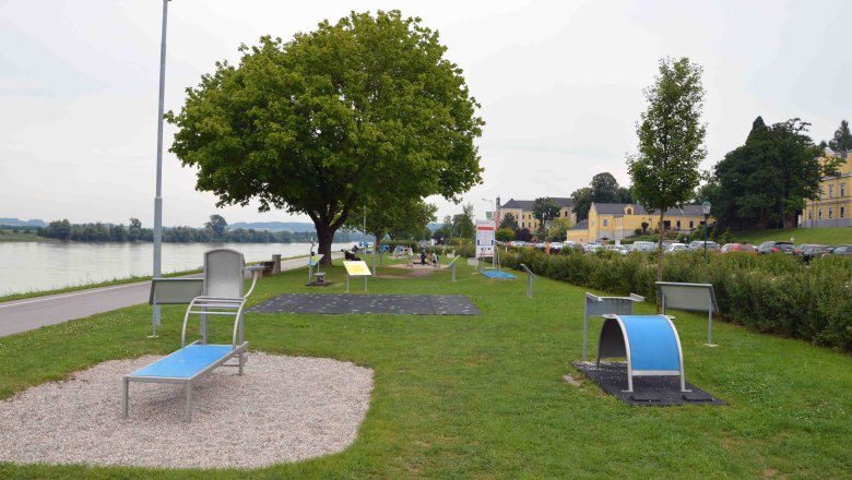 Geräte am Bewegungspark Ybbs, © Leaderregion Südliches Waldviertel Nibelungengau