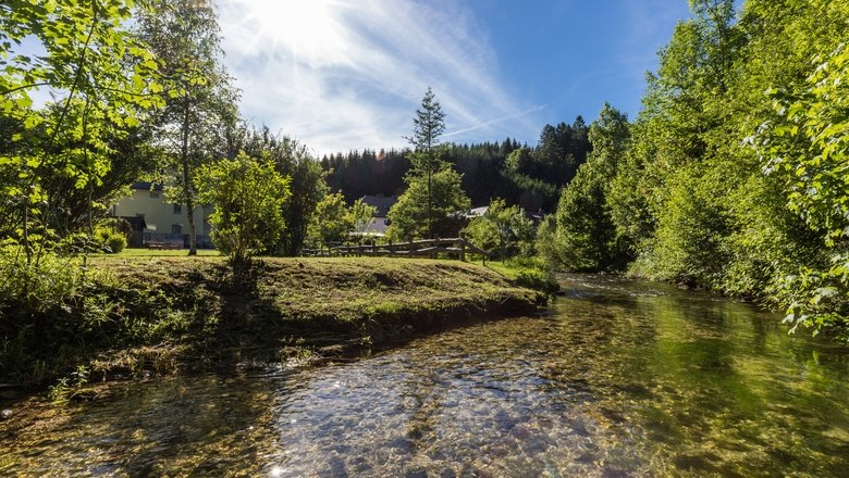 Konrad-Haus Garten und Erlauf, © Konradhaus Entwicklungs GmbH