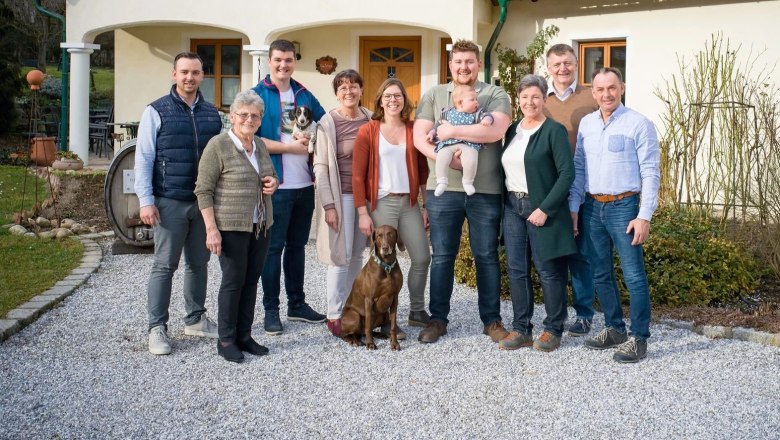 Vier Generationen leben und arbeiten zusammen, © Weingut Ilkerl Luf