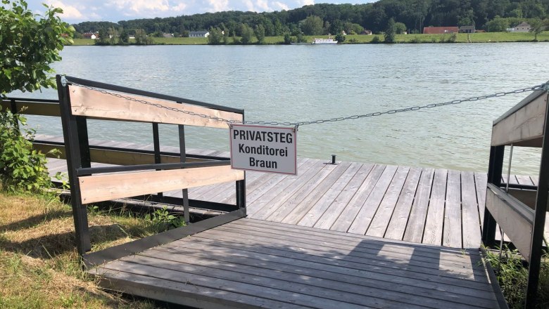 Gästesteg an der Donau Konditorei-Braun, © Donau NÖ Tourismus GmbH