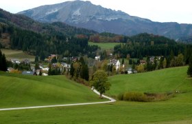 Traumhafte Aussicht auf Mitterbach, © Mostviertel - OÖ Mariazellerweg