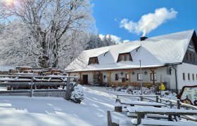 Almhütte im Winter, © Erika Pieber