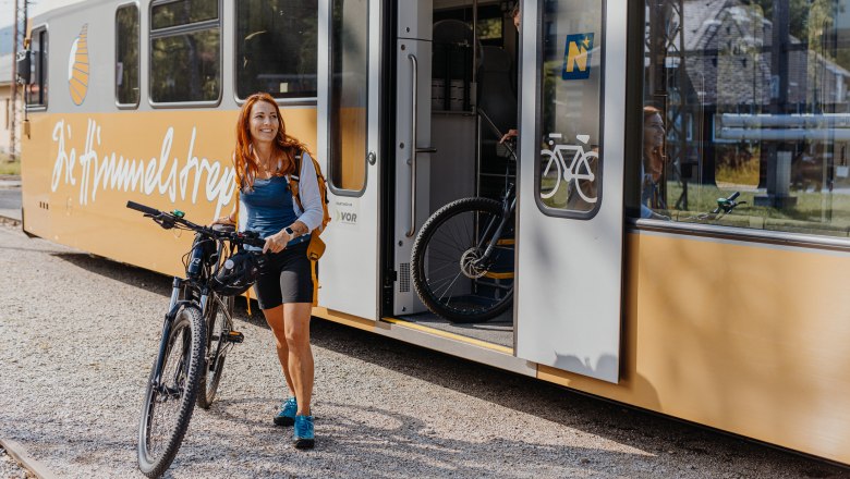 Mit der Mariazellerbahn und dem Rad unterwegs, © TV Hochsteiermark / nicoleseiser.at