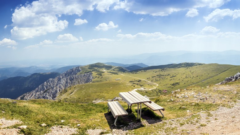 Blickplatz Fischerhütte Schneeberg, © Wiener Alpen, Foto: Franz Zwickl