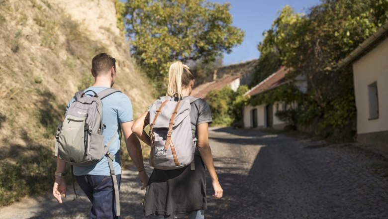 Weitwanderweg Kremstal-Donau durch die Kellergasse Rohrendorf, © Doris Schwarz-König