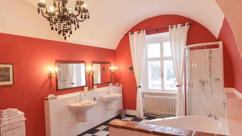 Badezimmer, © Schlosshotel Mailberg / point of view