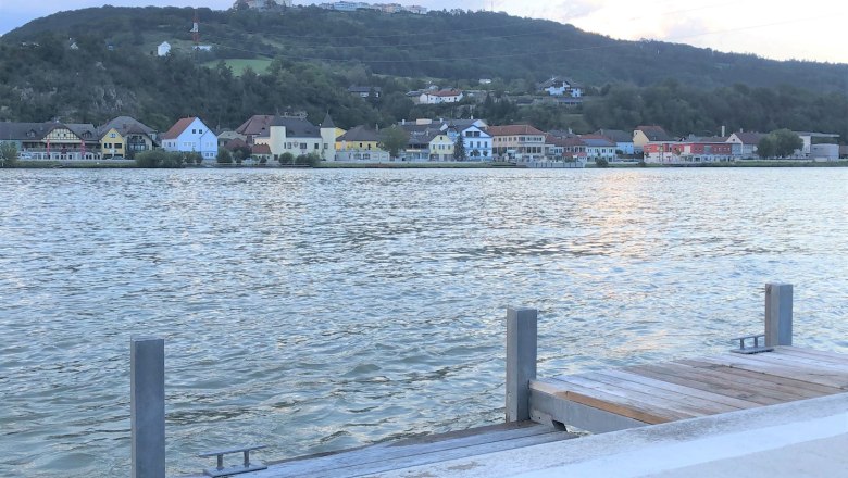 Anlegestelle Krummnussbaum gegenüber der Basilika Maria Taferl, © Donau NÖ Tourismus