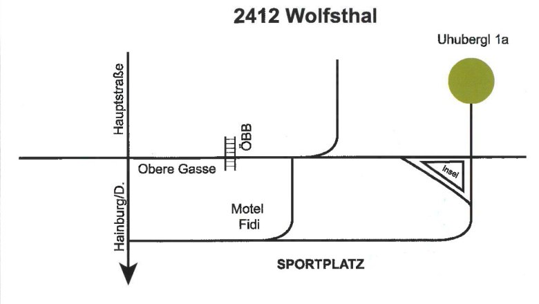 Anreiseplan Bartal Fahrradreparatur, Wolfsthal, © Bartal