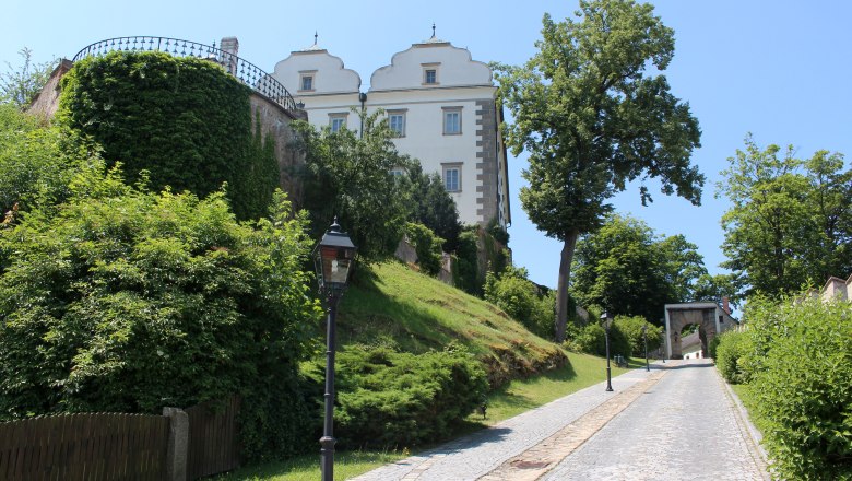 Aufgang zum Renaissanceschloss, © Sabine Preißl