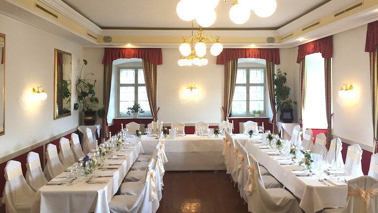 Kleiner Saal im Schloss Gloggnitz, © Brentrup