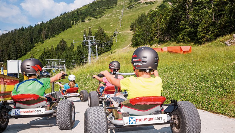 Mit'm Mountaincart die Gemeindealpe owa!, © Bergbahnen Mitterbach, Fred Lindmoser