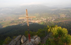 Muthmannsdorf vom Gipfelkreuz, © Harald Weber