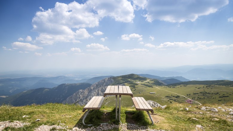 Blickplatz Fischerhütte Schneeberg, © Wiener Alpen, Foto: Franz Zwickl