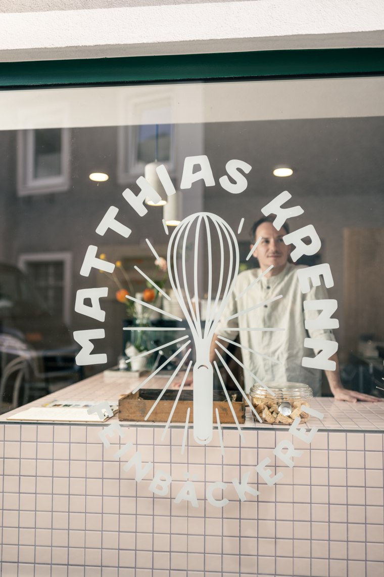 Schaufenster der Feinbäckerei Matthias Krenn