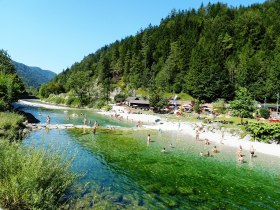 Direkt an der Ybbs liegt das Strandbad Hollenstein, © Gemeinde Hollenstein an der Ybbs