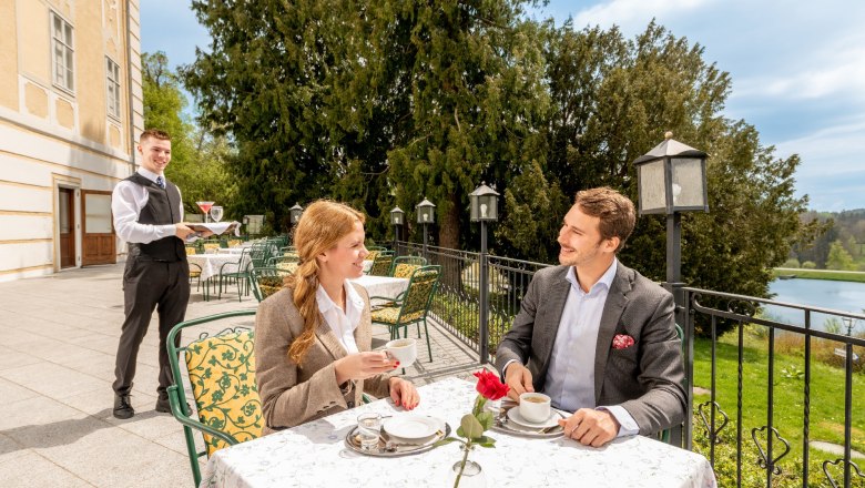 Terrasse, © Schlosshotel Rosenau