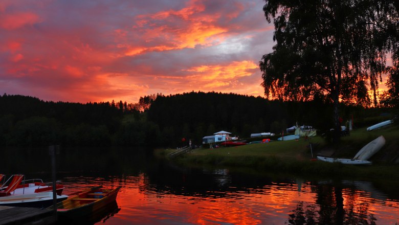 Sonnenuntergang, © Campingplatz Dobra