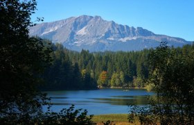 Erlaufstausee mit Blick auf den Ötscher, © Fred Lindmoser