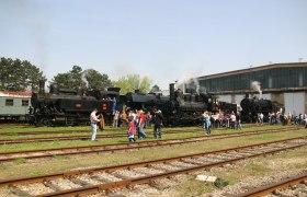 Ein Teil unserer Dampflokomotiven in Betrieb, © Barbara Schuhmacher