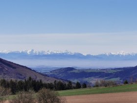 Fernsicht entlang der Wanderung zum Hirschenstein bei Gutenbrunn, © Gemeinde Gutenbrunn