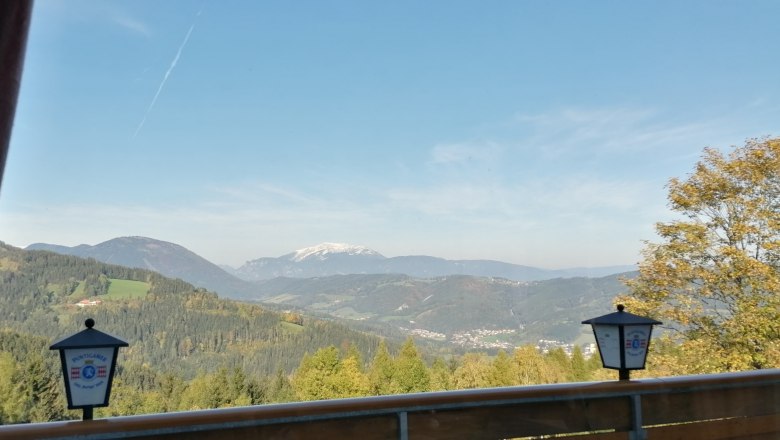 Aussicht aus dem Restaurant, © Wiener Alpen