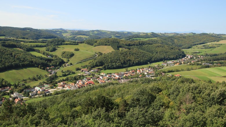 Blick vom "Johann Giefing Aussichtsturm", © Marktgemeinde Schwarzenbach, Helmut Karner