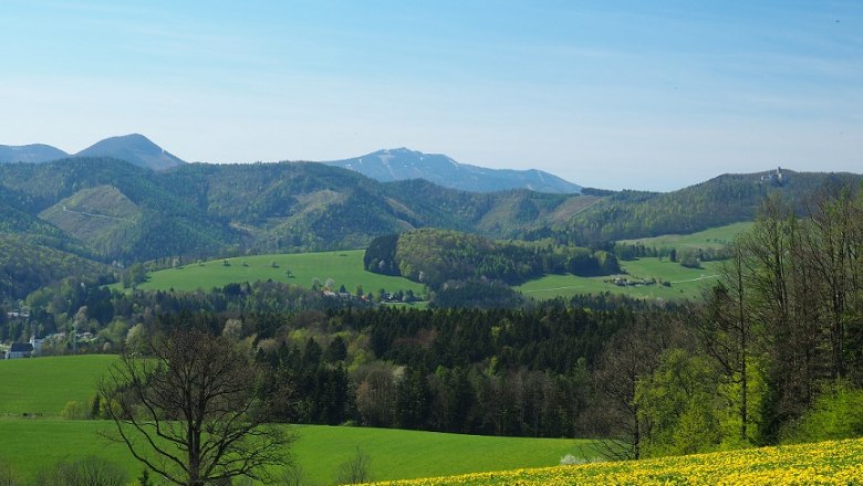 Sommerfoto, schöner Blick auf die Gemeinde Kaumberg, © Kaumberg/Radinger Doris