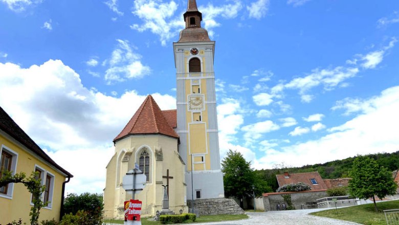 Der schiefe Turm von Waitzendorf, © Weinstraße Weinviertel