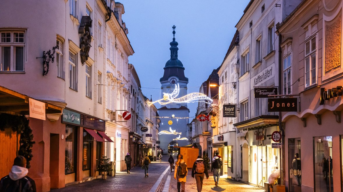 Vorweihnachtliche Stimmung in der Altstadt Krems, © Robert Herbst