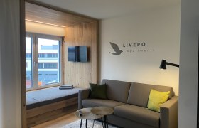 Wohnbereich, © LIVERO Apartments